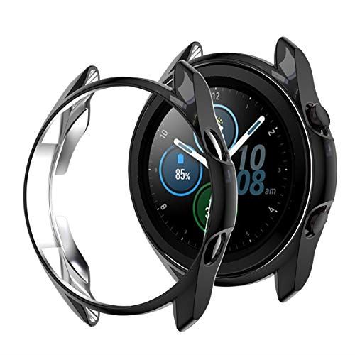 Samsung Galaxy Watch 3 41mm P[X \tgP[XyELMKzSʕی ϏՌ _炩 bL EȒP TPU EIb` یP[X ^ Jo[ Galaxy Watch 3 41mm op[ ΉiubNj