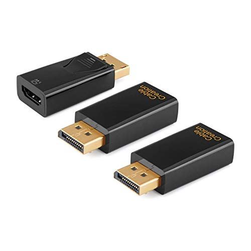 DP to HDMIA_v^C CableCreation [3{] DisplayPort  HDMIϊA_v^ 4K 3D bLfBXvC|[g(IX)  HDMI(X) 1.4V ubN 2*1.4V