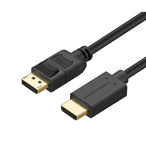 DP to HDMICCableCreation DisplayPort to HDMIϊP[uDP to HDMI 4K&3D I[fBI/rfIRo[^ bL[q̗p 0.9M/ubN 3 Feet 3 Feet