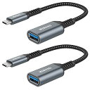 yZbgzNimaso USB Type C to USB 3.0 ϊA_v^ 20CMy5Gbpsf[^] OTG@\tzMacBook Pro Sony Xperia XZ/XZ2 Samsung ȂǑΉ (O[) Gray