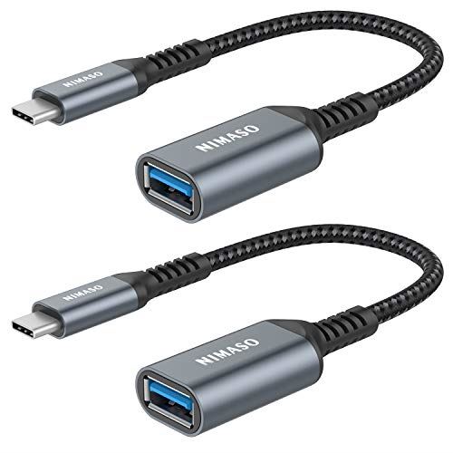 【二個セット】Nimaso USB Type C to USB 3.0 変換アダプタ 20CM【5Gbps高速データ転送 OTG機能付き】MacBook Pro Sony Xperia XZ/XZ2 Samsung など対応 (グレー) Gray 【二個セット】Nimaso USB Type C to USB 3.0 変換アダプタ 20CM【5Gbps高速データ転送 OTG機能付き】MacBook Pro Sony Xperia XZ/XZ2 Samsung など対応 (グレー) Gray