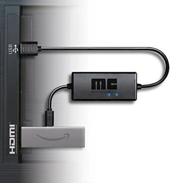 【 Fire TV Stick 4K - Alexa (第4世代)】【Fire TV - 4K HDR (第3世代)】対応 本体なし Mission cables あらゆるテレビ USBポートから AC電源を使用せず利用可能 テレビ TV 配線を美しく 壁掛けテレビ TV マウント アクセサリー