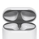 elago AirPods 対応 ダストガード 金属粉 侵入防止 防塵 アクセサリー メタリックプレート 2セット [ Apple AirPods1/AirPo...