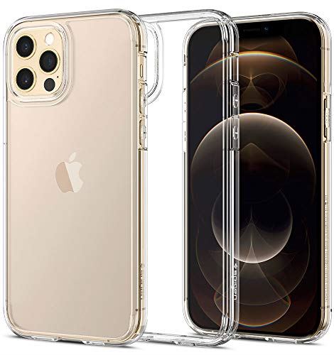 Spigen iPhone12 ケース iPhone12Pro ケース 6.1インチ 対応 ウルトラ ハイブリッド 全面クリア 米軍MIL規格取得 耐衝撃 すり傷防止 ワイヤレス充電対応 アイフォン12 ケース アイフォン12プロケース クリスタル クリア ACS01702 6.1 インチ