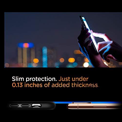 【Spigen】 iPhone XS ケース/iPhone X ケース 5.8インチ TPU 米軍MIL規格取得 耐衝撃 リキッド・エアー 057CS22123 (マット・ブラック) iPhone XS / iPhone X