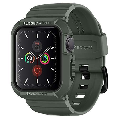 【Spigen】 Apple Watch バンド 一体型 ケース Series SE/Series 6 / Series 5 / Series 4 40mm 対応 落下 衝撃 吸収 ラギッド・アーマー プロ ACS00547 (ミリタリー・グリーン) 【Spigen】 Apple Watch バンド 一体型 ケース Series SE/Series 6 / Series 5 / Series 4 40mm 対応 落下 衝撃 吸収 ラギッド・アーマー プロ ACS00547 (ミリタリー・グリーン)