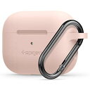【Spigen】 Apple AirPods Pro ケース カラビナ リング 付き シンプル シリコン 収納ケース 軽量 キズ防止 防塵 衝撃 吸収 ワイヤレ...