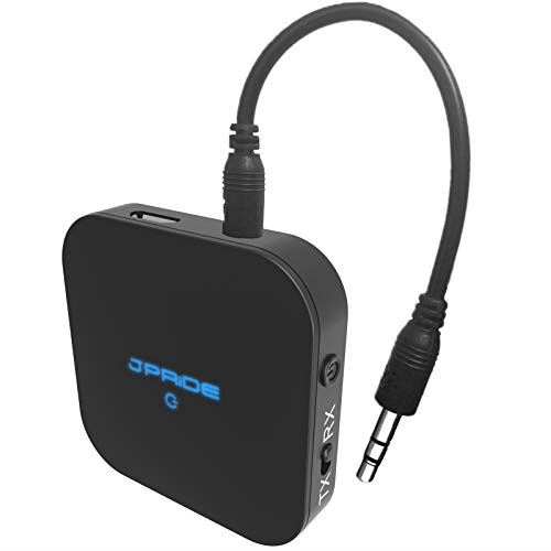 【1分で簡単セットアップ 】(JPRiDE) JPT1 Bluetooth ver 5.0 超小型 トランスミッター & レシーバー (受信機 + 送信機 一台二役) AAC APT-X LL 対応 送受信両対応 高音質 CDクオリティ 2台同時接続 13時間連続運転 充電しながら使用可