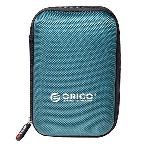 ORICO 2.5インチ ハードディスク 収納 ケース ポータブル HDD 保護ケース SSD本体/ケーブル 小物収納 擦り傷防止 防塵 耐衝撃 2.5型 SSD 収容 ケース ブルー PHD-25