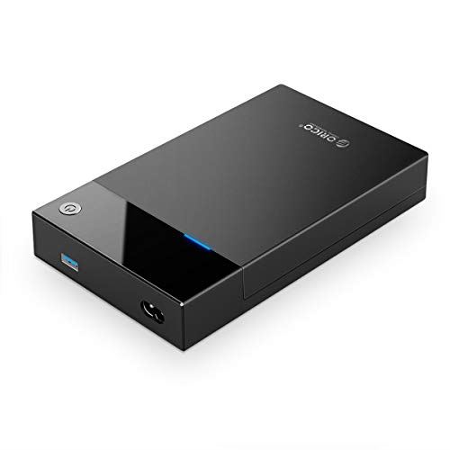 ORICO 3.5インチ ハードディスクケース USB3.0 外付けケース 2.5 / 3.5 両対応 SATA3.0 HDD/SSDケース UASP対応 12W内蔵式電源アダプター 12TBまで ドライブケース ツール不要 ブラック 3599U3