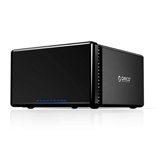 楽天T.M.BストアORICO 3.5インチ HDDケース USB3.0接続 ドライブケース 磁気吸着式 8台対応 SATA 3.0対応 最大128TBまで 5Gbps高速 ハードディスクケース UASP転送モード対応 アルミ製 ハニカム式放熱構造 NS800U3