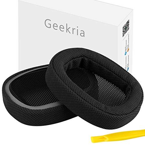 ロジクール Geekria イヤーパッド Logitech ロジクール G433 G233 G PRO 等対応交換用 ヘッドホンパッド イヤークッション