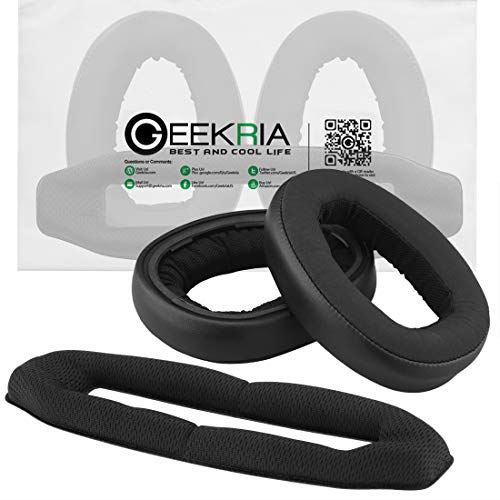 Geekria イヤーパッド ヘッドバンド Sennheiser ゼンハイザー GSP 600, GSP 670, GSP 500 ゲーミングヘッドセット 等 対応 交換 用 ヘッドホンパッド イヤーパッド イヤークッション セット (earpad headband)