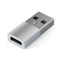Satechi Type-A (オス) to Type-C (メス) 変換アダプタ (標準Type-A USBポート付きのiMac, MacBook, PCなど対応) (シルバー)(2)