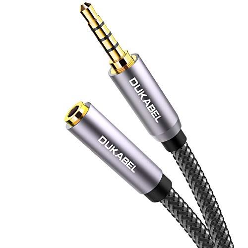DuKabel イヤホン延長ケーブル1.2M ヘッドホン 延長コード 4極 3.5mmステレオミニプラグメスーオス端子 AUXオーディオ延長ケーブル iPhone Android スピーカー 車 DuKabel イヤホン延長ケーブル1.2M ヘッドホン 延長コード 4極 3.5mmステレオミニプラグメスーオス端子 AUXオーディオ延長ケーブル iPhone Android スピーカー 車
