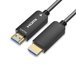 光ファイバー HDMI ケーブル 15M, UGOMI PET 網 ファイバーHDMI 4K60HZ 光速 HDMI2.0b サポート18Gbps, ARC, Dolby Vision, 3D, HDCP2.2, HDR10, CEC/EDID, 4:4:4 任天堂, Apple TV, PS4 に適用されます HDMI光ファイバケーブル