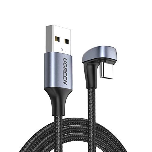 ・U字革新デザイン:UGREEN USB C to USB A ケーブルは革新的な180度のU型デザインで、TYPE-C端子からU字になってケーブルがモニター隠れるのが良くて、配線周りがスッキリします。充電しながらゲームをしたり、動画を見たりする際、コネクタの接続部分が邪魔にならず、快適に楽しむことができます。・3A急速充電＆Quick Charge 4.0対応：180度の角度をつけた急速充電ケーブルは、Quick Charge 4.0/3.0/2.0およびHuawei FCP、 AFCなどと幅広い交換性があります。この充電ケーブルを使用すると、最大3A（5V/3A、9V/2A、12V/1.5A）まで安全かつ安定して出力できし、100分で S9をフル充電できます。また、最大480Mbpsのデータ転送速度もサポートしています。優れた互換性： ほぼすべてのUSB-C機器に対応できます。高品質＆安心安全：安全性向上のため56KΩ抵抗を採用し、充電とデータ伝送の安全と持久を確保出来ます。U字のType cケーブル設計、頻繁にプラグを差し込んでも断線できません。また、過電圧、過熱、過電流、ショート防止等の多重保護の安全性と信頼性を向上します。優れた高耐久性：10000回以上の折り曲げに耐えうるまでに強化され、圧倒的な持続力を持ちます。二重に編み込まれた高耐久ナイロンにより、絡みにくい、取り回しやすい、機能性とデザイン性を両立しました。※在庫更新のタイミングにより、在庫切れの場合やむをえずキャンセルさせていただく可能性があります。ご了承のほどよろしくお願いいたします。