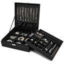 ProCase ジュエリーボックス ジュエリー収納 女性 2層 ジュエリー 収納ケース アクセサリー収納 ビーズ収納 オーガナイザー 分割 取り外し可 小物入れ...