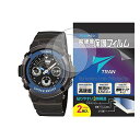 TRAN(トラン)(R) CASIO 腕時計 G-SHOCK ジーショック 対応 液晶保護フィルム 2枚セット 高硬度アクリルコート 気泡が入りにくい 透明クリ...