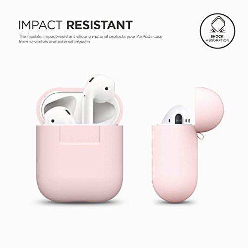 ��elago�� AirPods �б� ������ ���ꥳ�� �� ����ץ� �ݸ� ���С� �Ѿ׷� ���ɻ� �ݸ� ���������꡼ [ Apple AirPods1 / AirPods2 Wireless Charging Case �������ݥå� �б� ] AIRPODS CASE ��֥꡼�ԥ�