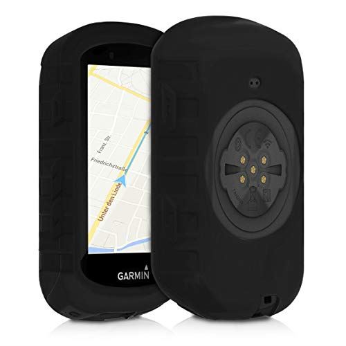 kwmobile 対応: Garmin Edge 530 ケース - シリコン GPS カバー - 自転車 ナビ 保護ケース 黒色