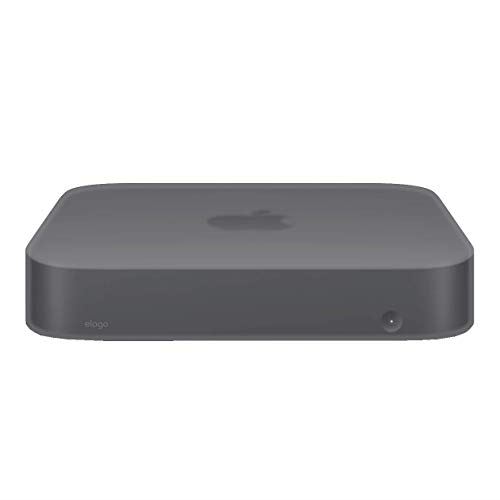 【elago】 Mac mini M1 2020 / Mac mini 2018 対応 ケース 耐衝撃 傷防止 シンプル シリコン カバー 保護 アクセサリー [ Macmini M1チップ 2020 / マックミニM1 2020年 / マックミニ 2018年 対応 ] SILICONE CASE ダークグレートランスルーセント