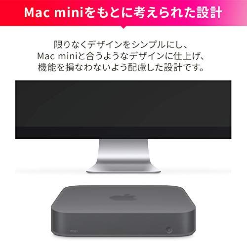 【elago】 Mac mini M1 2020 / Mac mini 2018 対応 ケース 耐衝撃 傷防止 シンプル シリコン カバー 保護 アクセサリー [ Macmini M1チップ 2020 / マックミニM1 2020年 / マックミニ 2018年 対応 ] SILICONE CASE ダークグレートランスルーセント