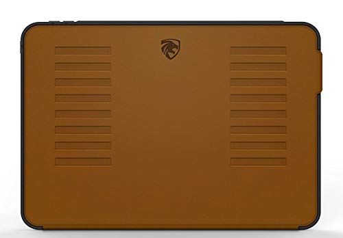 ZUGU iPad Pro 12.9 ケース 2018 第3世代 The Muse Case 極薄 落下衝撃保護 10段階スタンド機能 オートスリープ スマートカバー (ブラウン) iPad Pro 12.9 (2018)