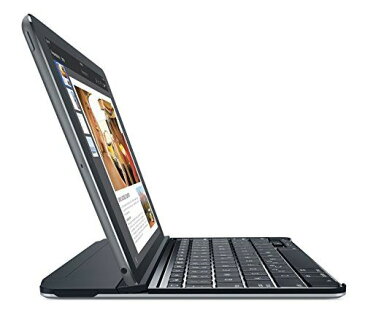 LOGICOOL ウルトラスリム マグネットクリップ キーボードカバー for iPad Air 2 スペースグレー iK1061SG