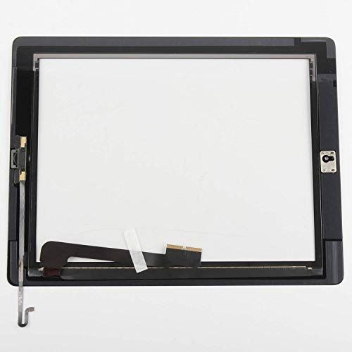 SRJTEK For ipad 4 9.7" A1458 A1459 A1460 タッチスクリーンの交換部品 フロントパネル、ガラスアセンブリ修理部品+ホームボタン+強化ガラス（LCD、指示なし）ブラック tmb-store-10084357 T.M.Bストア サンプル画像3