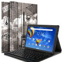 【PCATEC】 SOFTBANK Lenovo TAB5 10タブレット専用レザーTPUケース付き Bluetooth キーボード☆US配列☆かな入力対応LAVIE Tab E TE710/KAW PC-TE710KAW / Lenovo Tab M10 FHD Rel TB-X605LC 対応 (Lenovo TAB5 10/PC-TE710KAW, タワー)