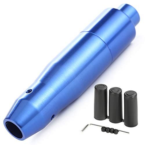 Arenbel 自動ボタンギアシフトノブ 長い形 ウェイトカーシフティングレバースティックシフターヘッド ..