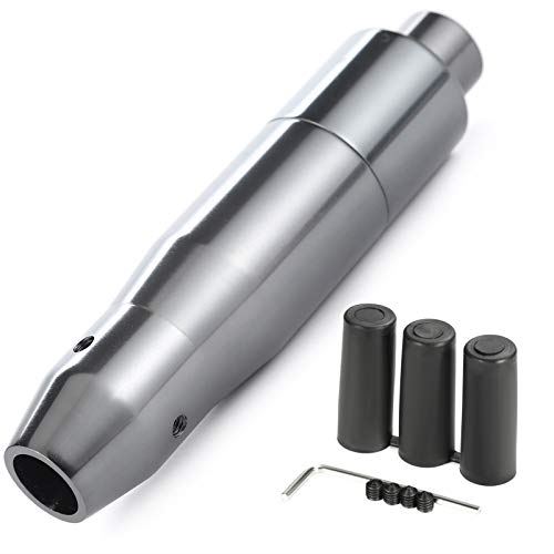 Arenbel 自動ボタンギアシフトノブ 長い形 ウェイトカーシフティングレバースティックシフターヘッド ..