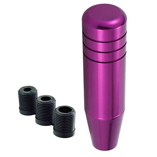 Lunsomアロイシフトノブメタルギアシフトノブゼネラルオートマニュアルカー (紫)