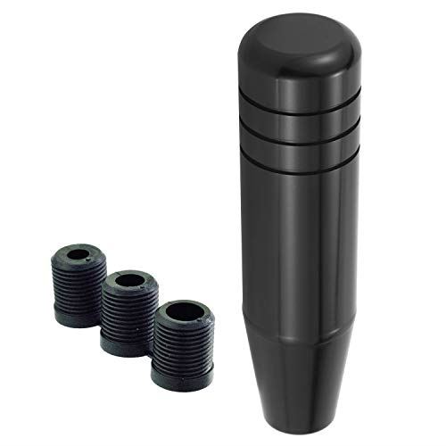 Lunsomアロイシフトノブメタルギアシフトノブゼネラルオートマニュアルカー (黒)