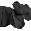 スズキ GSX750R (GR71) 前後シートセット 専用設計 シートカバー日本製(厚手生地)【生地色:黒/タンデムベルト付き/ステッチ: 透明】張替タイプ ...