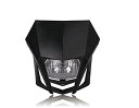 YIBO モトクロスユニバーサル修正アクセサリーヘッドライトしかめっ面ライトゴーストマスク車ヘッドライトKTM250 150 (ブラック)