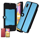 シズカウィル(shizukawill) Galaxy A21 docomo SC-42A 手帳型 ケース カバー カードポケット スライド ICカード対応 シンプル カラフル galaxy a21 ギャラクシー サムスン Galaxya21 ドコモ sc42a カバー 彩 mesh サイ メッシュ Blue(青色)(2)