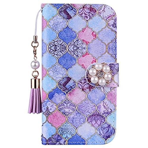 arrows U 801FJ ケース arrows J 901FJ カバー Fujitsu 富士通 京のれん アローズU 801FJケース カバー arrows J 901FJ 801FJケースカバー 手帳型可愛い花柄 おしゃれなストラップ付き キラキラ 綺麗 高級PUレザー （KKGO 保護ケース カードポケッ A4-青い鳥