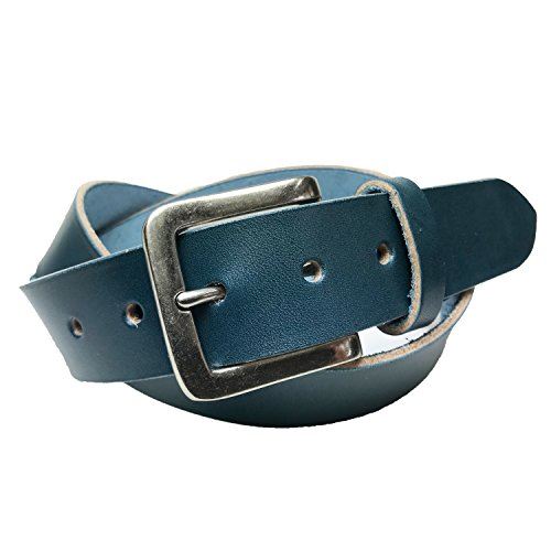 WING LEATHER 栃木レザーベルト 黒色 濃茶色 本革 牛革 メンズ 国産 無地 35mm カジュアル W003 ネイビー