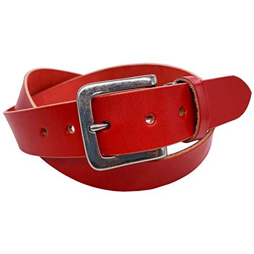 WING LEATHER 栃木レザーベルト 黒色 濃茶色 本革 牛革 メンズ 国産 無地 35mm カジュアル W003 レッド WING LEATHER 栃木レザーベルト 黒色 濃茶色 本革 牛革 メンズ 国産 無地 35mm カジュアル W003 レッド