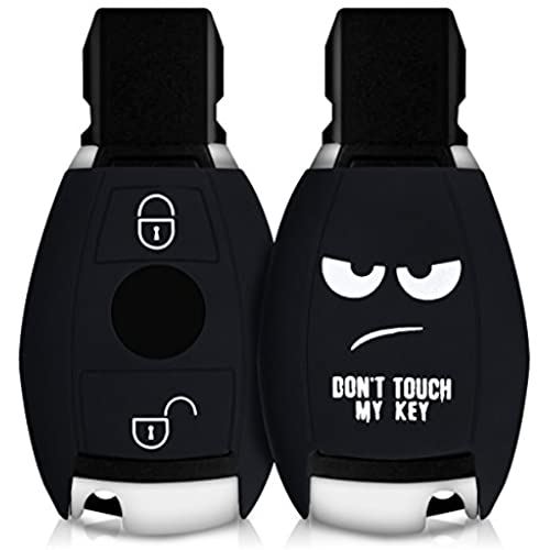 kwmobile 対応: Mercedes Benz 鍵 ケース - TPU シリコン 車 鍵 カー キーケース Don't touch my keyデザイン Don't touch my key 02-01