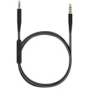 kwmobile 対応: Bose QuietComfort 35 イヤホンケーブル - 交換 ケーブル 140cm マイクロフォン 音量調節 - 3.5mm ...