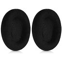 kwmobile 2x イヤパッド 対応: Sennheiser HD515 / HD555 / HD595 / HD518 ヘッドフォン - ベロア 交換 取...