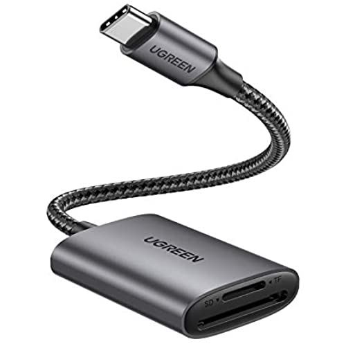 UGREEN USB-C カードリーダー TF SD 2in1 USB3.0 高速 OTG対応 UHS-I MicroSD USBカードリーダー Window Mac Linux対応 カード2枚同時読み書き可能 アルミケース UGREEN USB-C カードリーダー TF SD 2in1 USB3.0 高速 OTG対応 UHS-I MicroSD USBカードリーダー Window Mac Linux対応 カード2枚同時読み書き可能 アルミケース