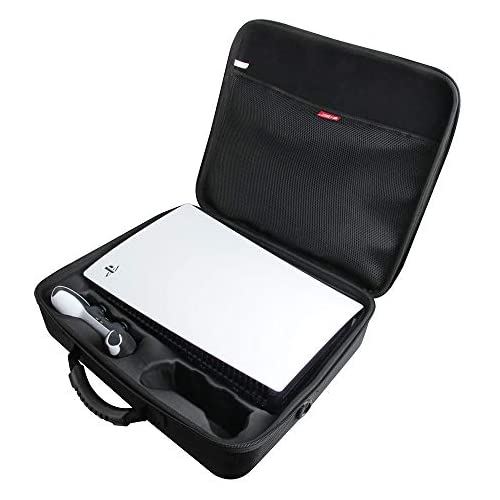 PlayStation 5 コンソール+2つのゲームパッド 専用保護収納キャリングケース-Hermitshell