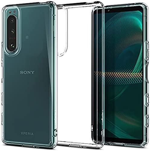 Spigen SONY Xperia 5 III ケース、ストラップホール付き 全透明 クリアケース 耐衝撃 すり傷防止 黄変防止 米軍MIL規格取得 ウルトラ・ハイブリッド ACS03129 (クリスタル・クリア)