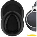Geekria QuickFit イヤーパッド 互換性 パッド SONY MDR-10RBT, MDR-10RNC, MDR-10R ヘッドホンに対応 イヤパッド/イヤークッション/イヤーカップ (プロテインレザー/ブラック) Black