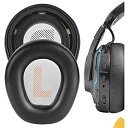 Geekria イヤーパッド QuickFit プロテインレザー 互換性 ヘッドバンパッド JBL Quantum ONE Wireless ヘッドホンに対応 パッド イヤークッション/イヤーカップ (ブラック)