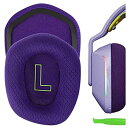 Geekria イヤーパッド Comfort 互換性 パッド Logitechs G733 ヘッドホンに対応 パッド イヤークッション/イヤーカップ (メッシュファブリック/紫の)